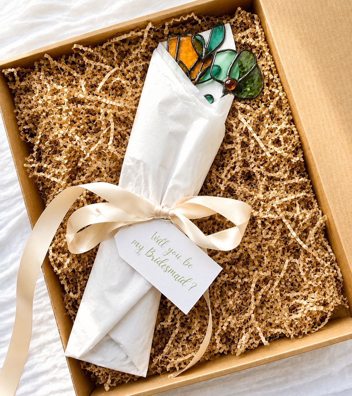 Personalized Stained Glass Keepsake Bouquet - Samara Designs Studio