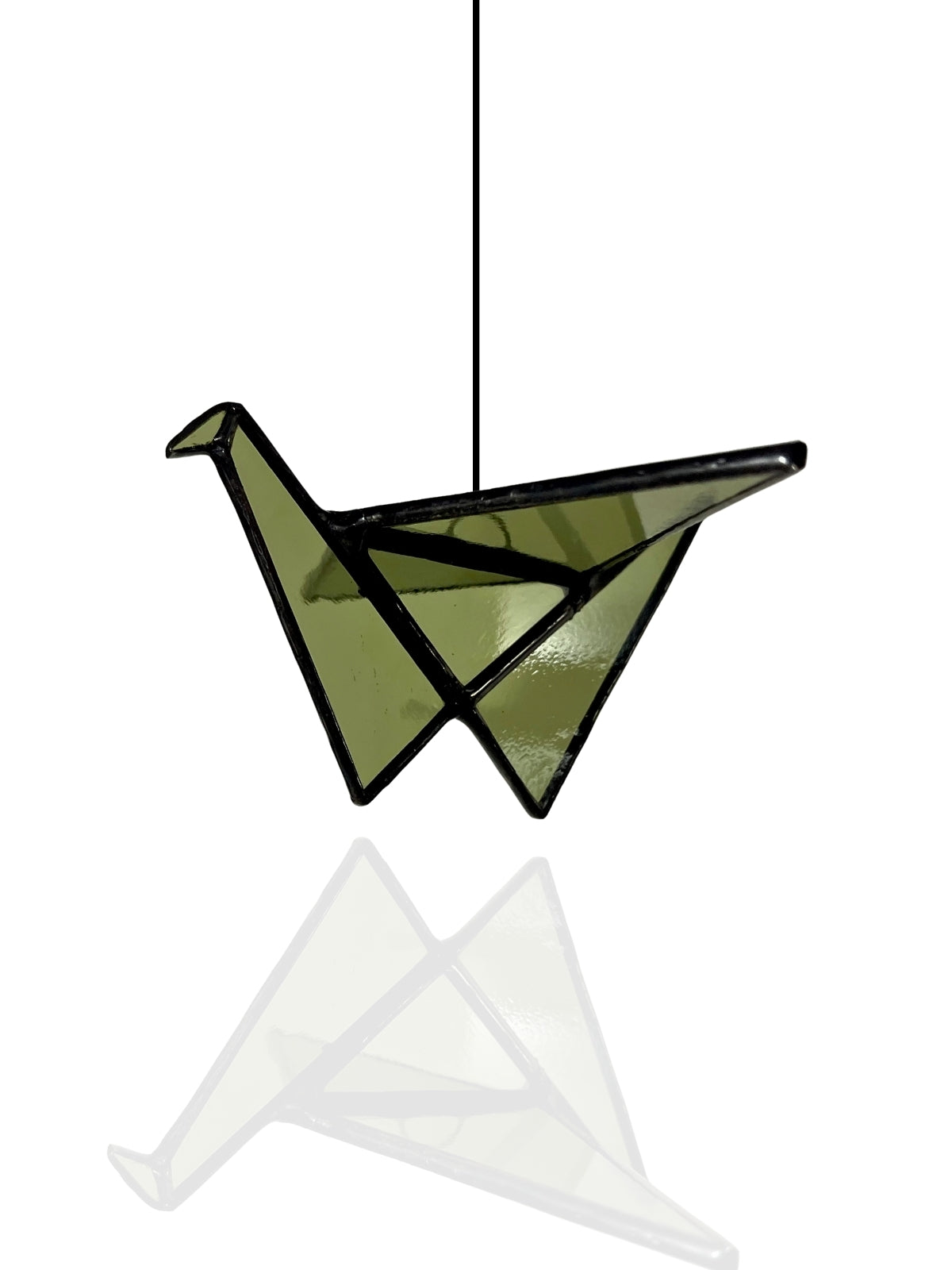 Stained Glass Origami Crane Mobile – Bird of Happiness - Samara Designs Studio