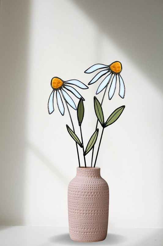 Stained Glass Coneflower Bouquet Set - Samara Designs Studio