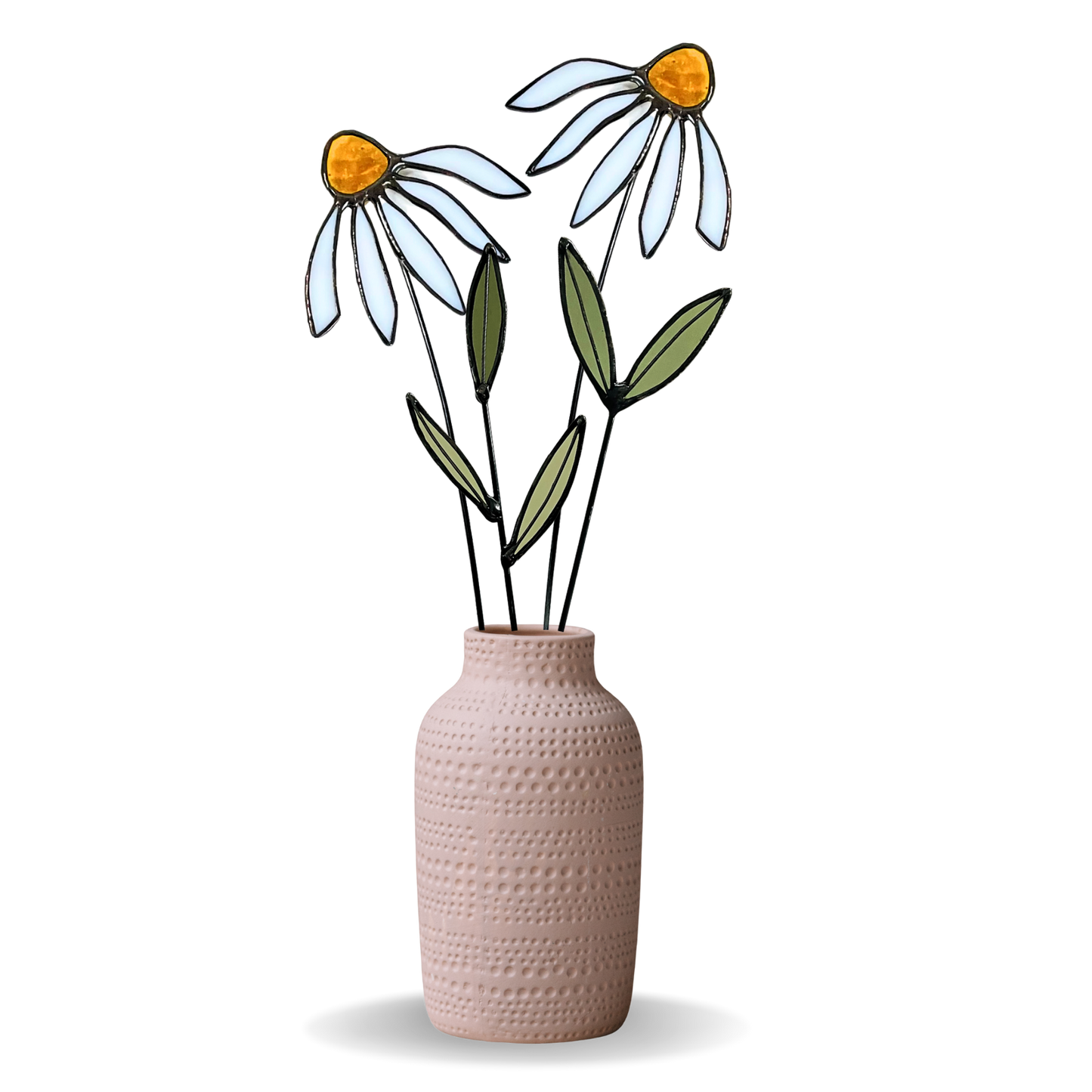 Stained Glass Coneflower Bouquet Set - Samara Designs Studio