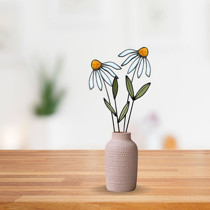 Stained Glass Coneflower Bouquet Set - Samara Designs Studio