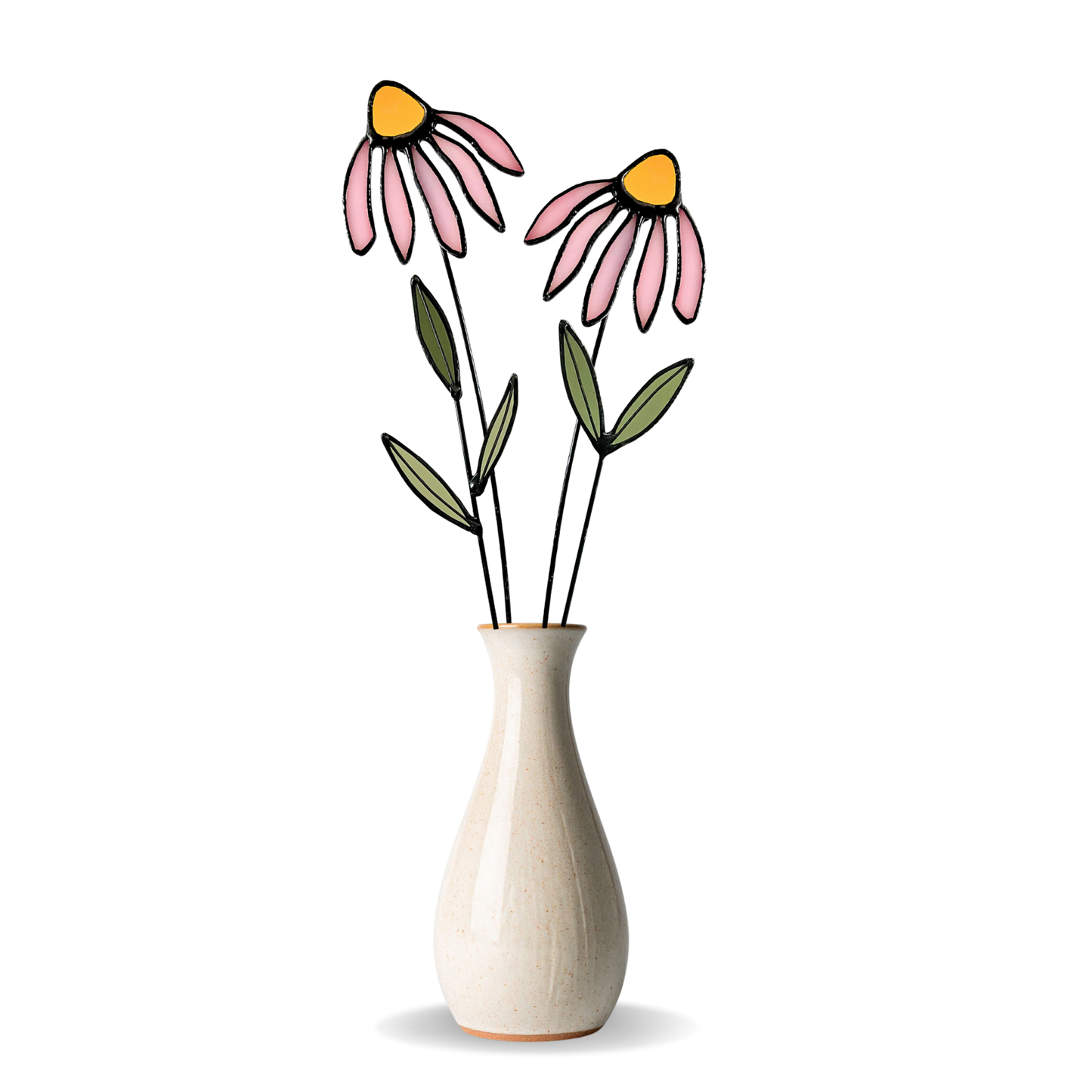 Stained Glass Coneflower Bouquet Set - Samara Designs Studio