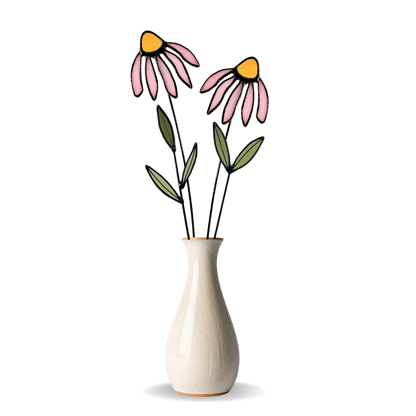 Stained Glass Coneflower Bouquet Set - Samara Designs Studio