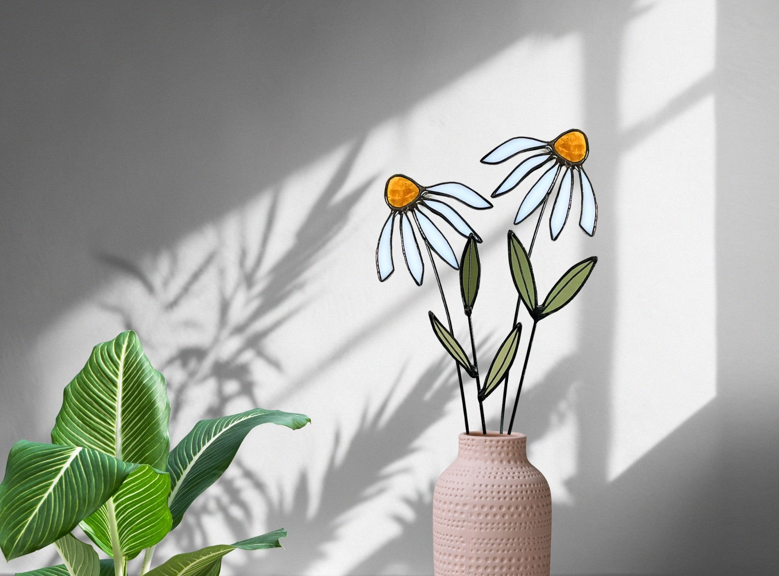 Stained Glass Coneflower Bouquet Set - Samara Designs Studio