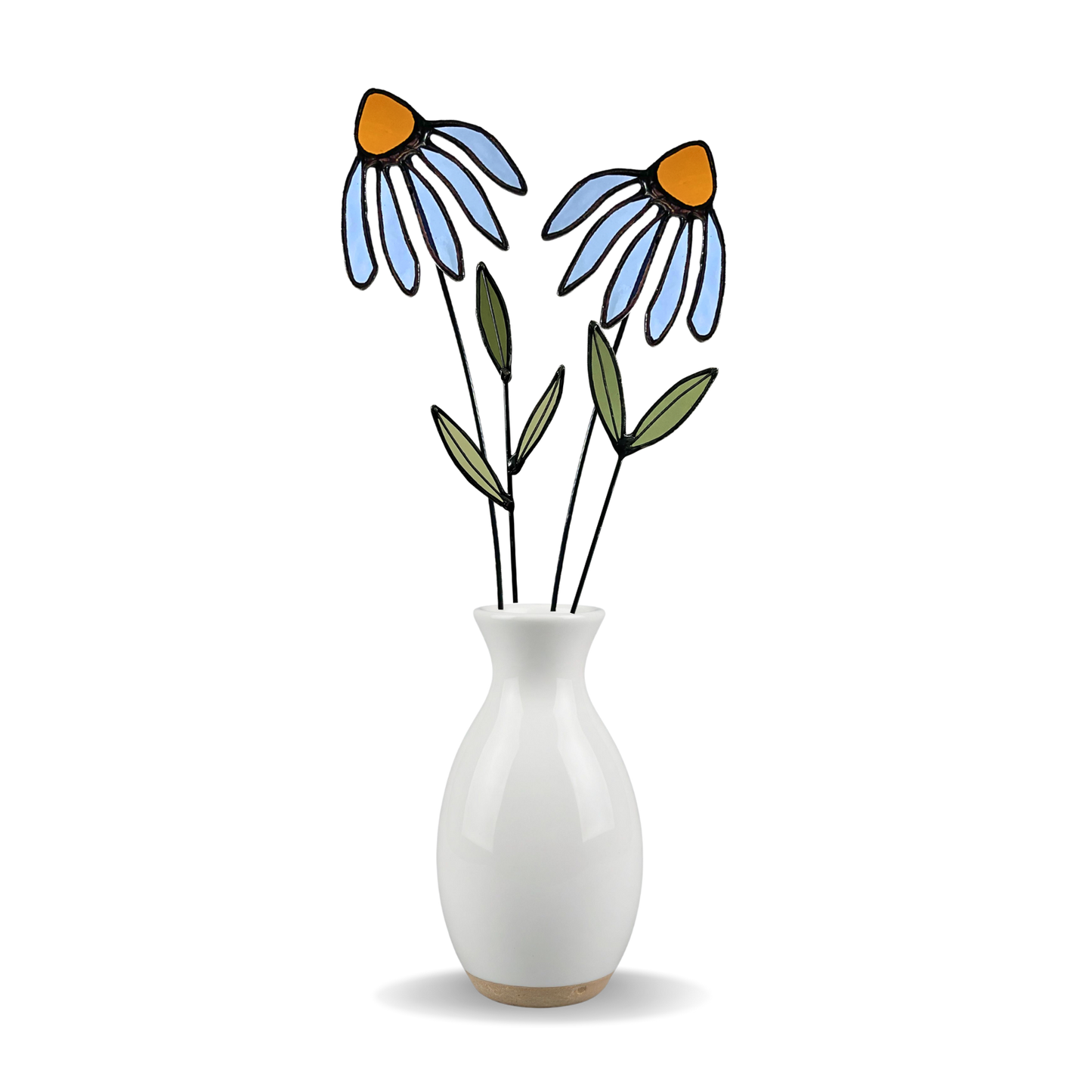 Stained Glass Coneflower Bouquet Set - Samara Designs Studio