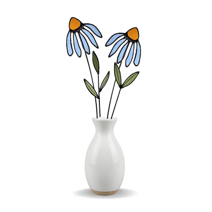 Stained Glass Coneflower Bouquet Set - Samara Designs Studio