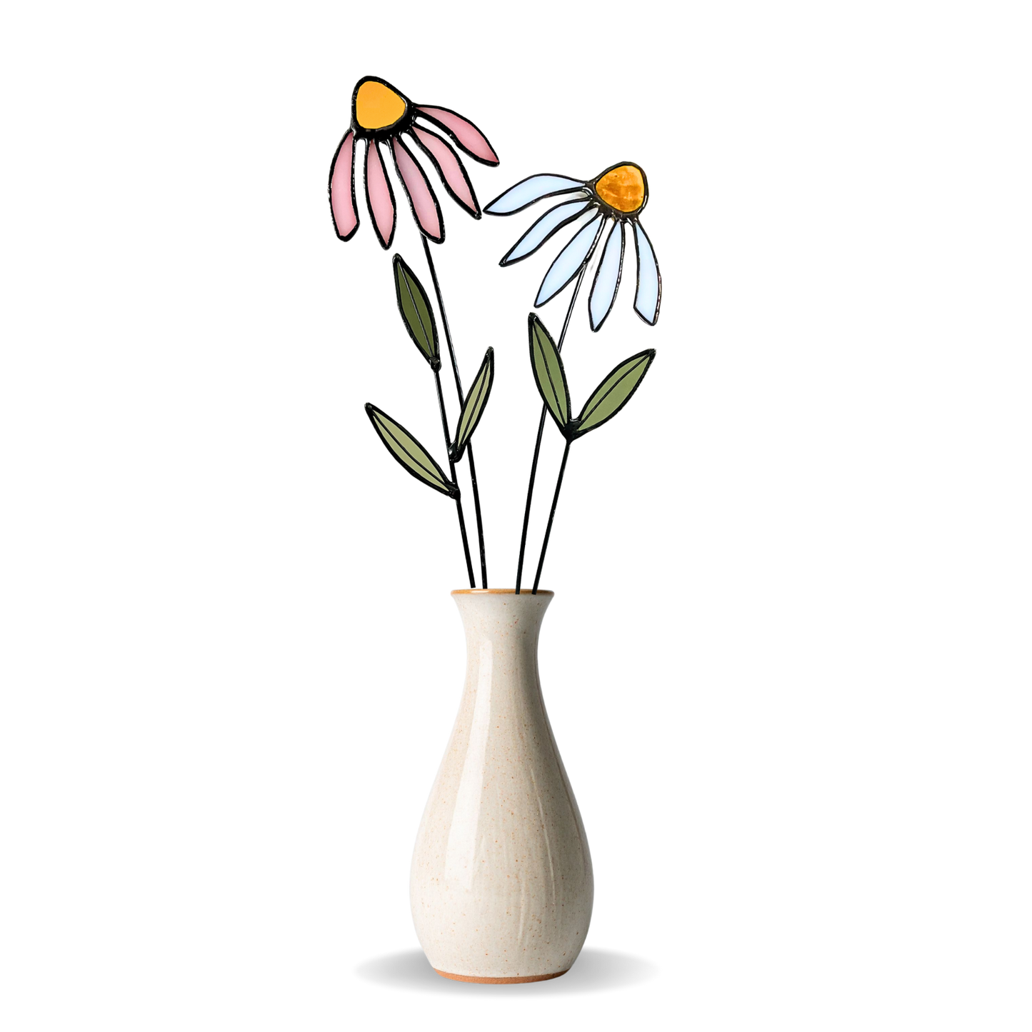 Stained Glass Coneflower Bouquet Set - Samara Designs Studio