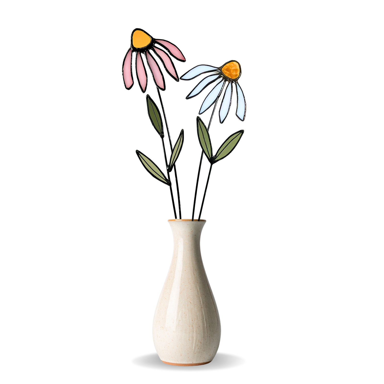 Stained Glass Coneflower Bouquet Set - Samara Designs Studio