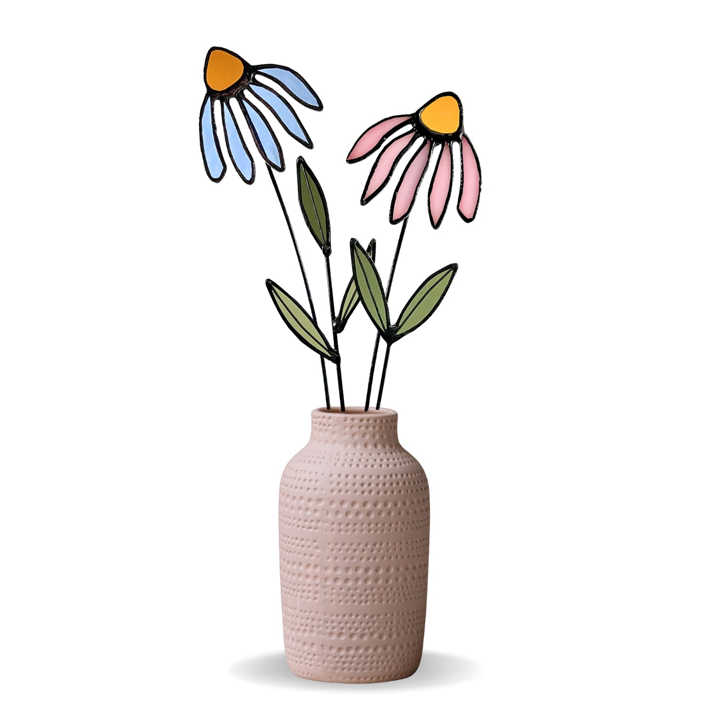 Stained Glass Coneflower Bouquet Set - Samara Designs Studio