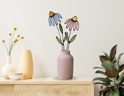 Stained Glass Coneflower Bouquet Set - Samara Designs Studio