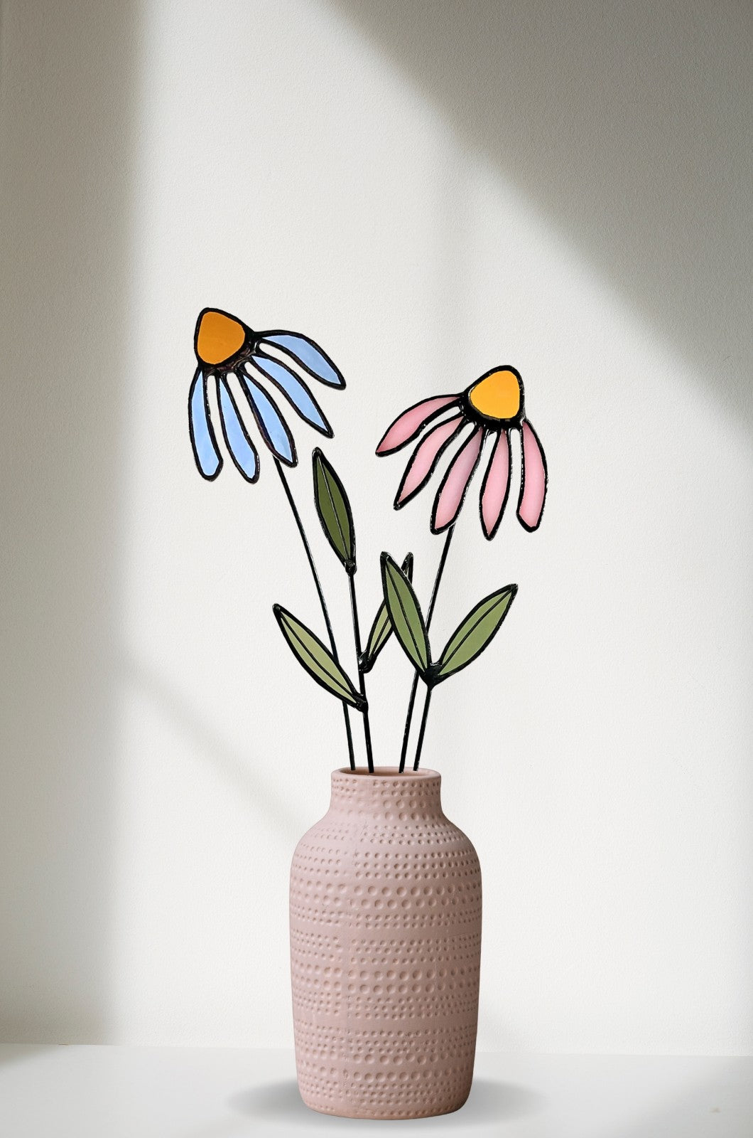 Stained Glass Coneflower Bouquet Set - Samara Designs Studio