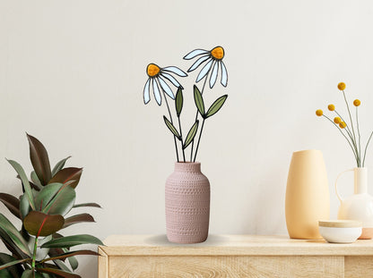 Stained Glass Coneflower Bouquet Set - Samara Designs Studio