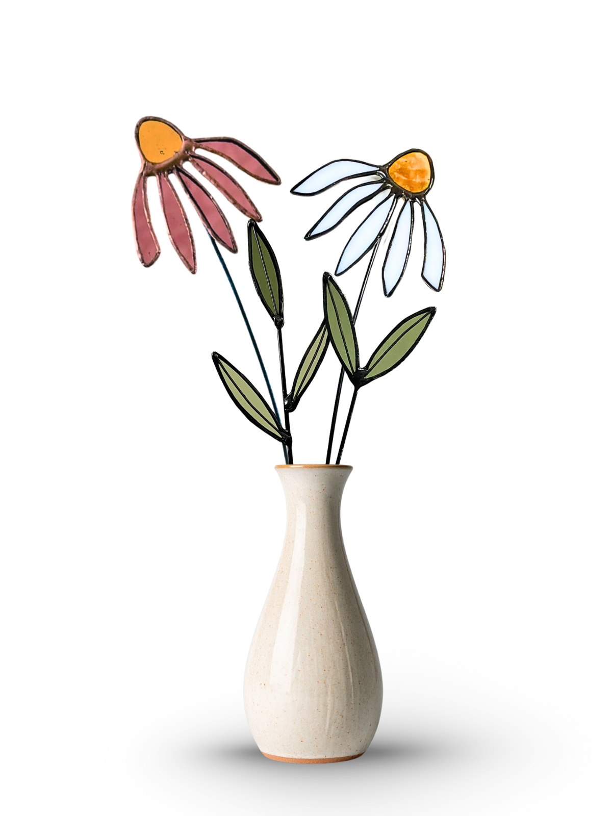 Stained Glass Coneflower Bouquet Set - Samara Designs Studio