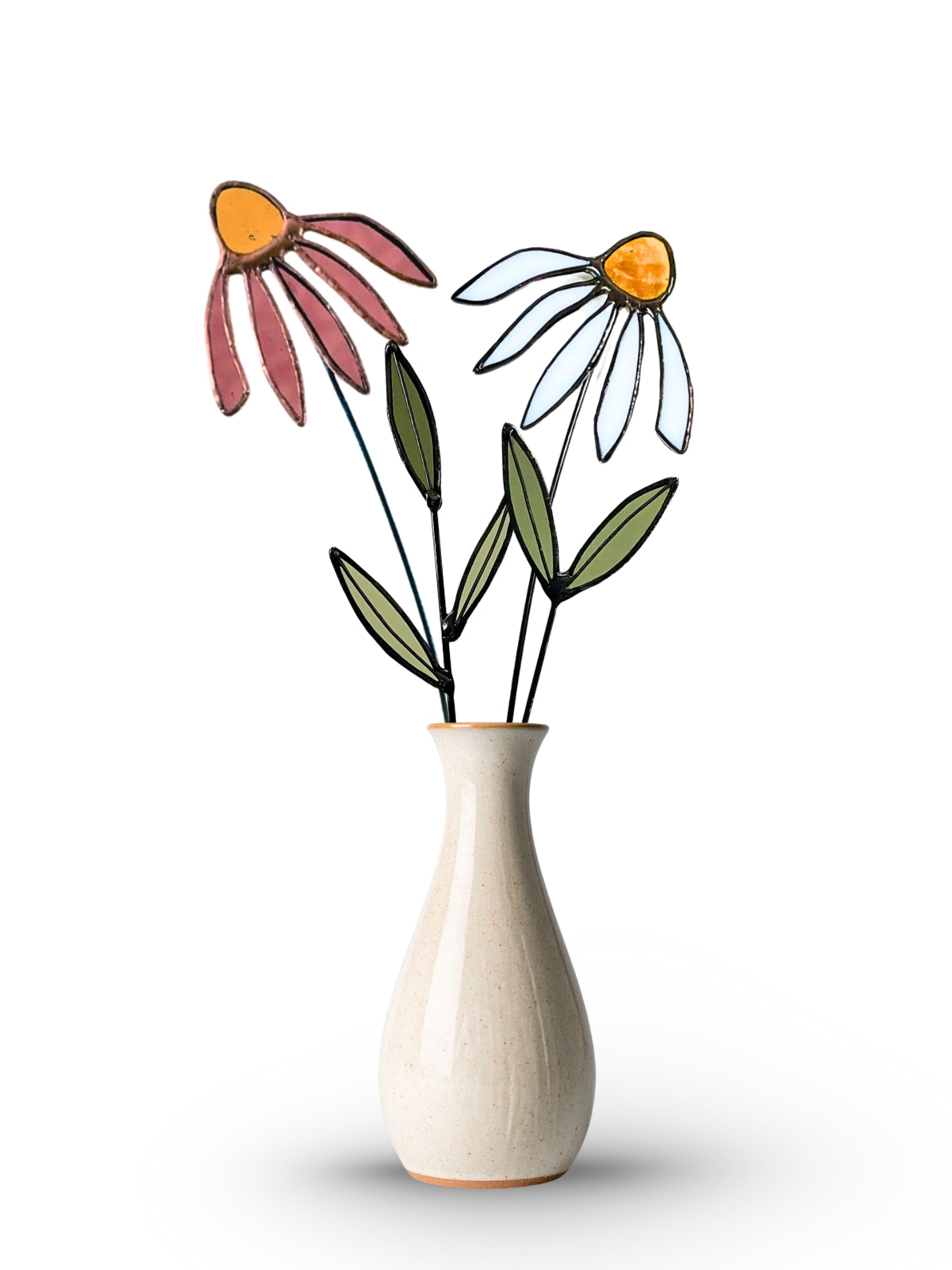 Stained Glass Coneflower Bouquet Set - Samara Designs Studio