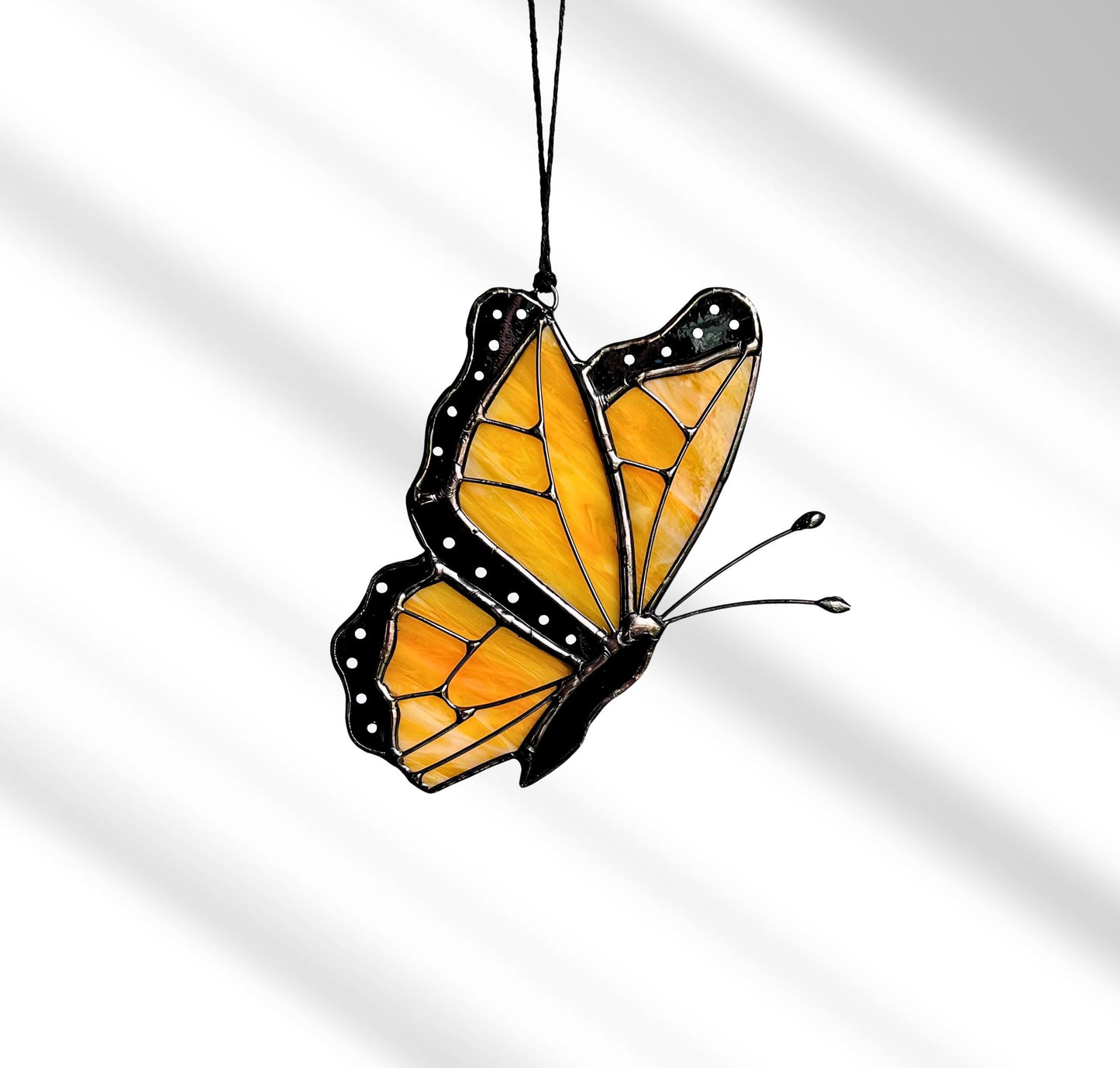 Stained Glass Monarch Butterfly Suncatcher