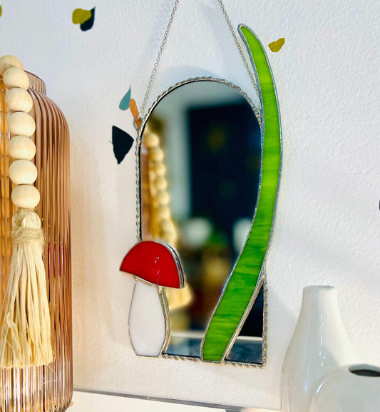 Small Mushroom Accent Mirror