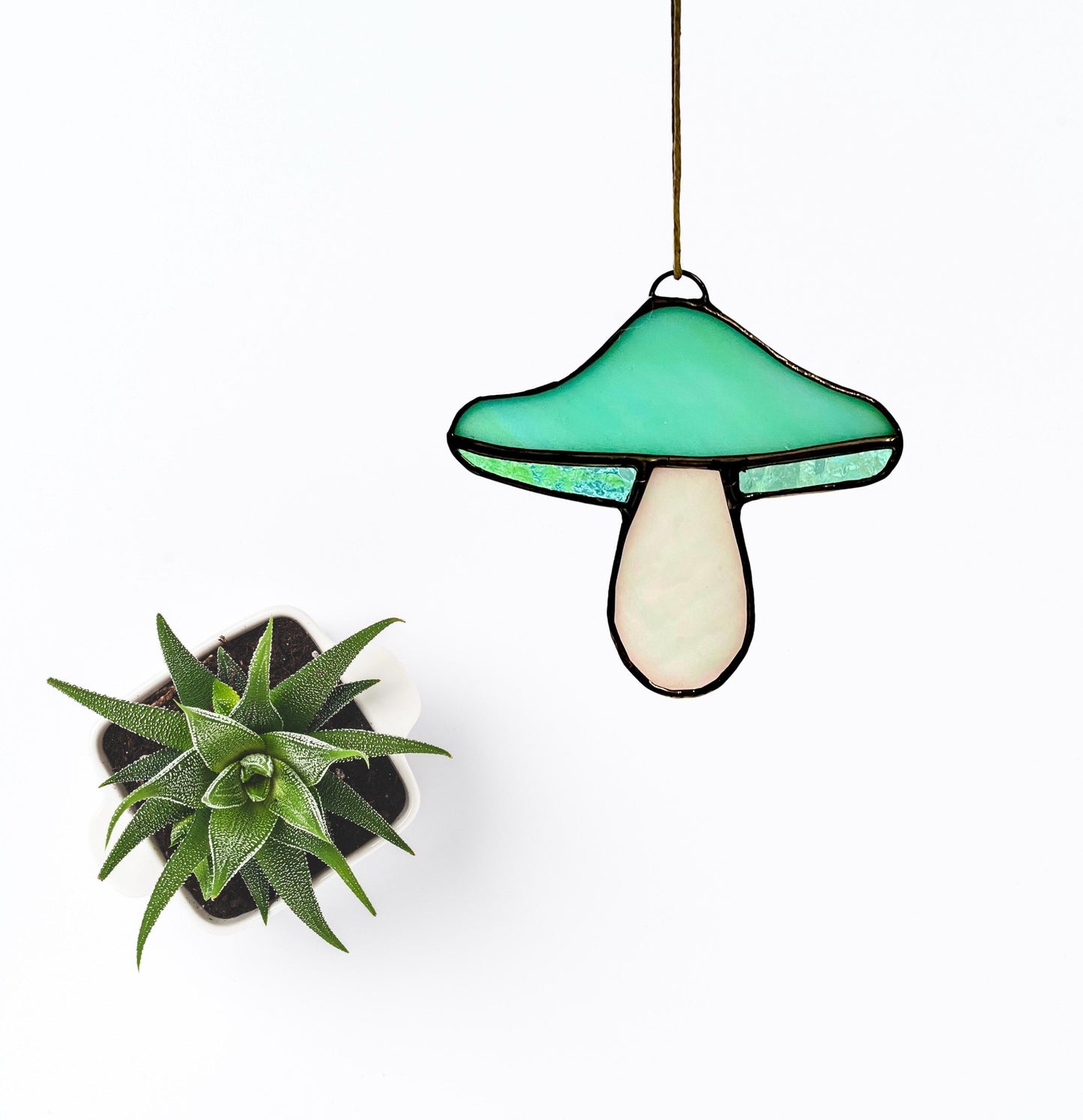 Stained Glass Mushroom Suncatchers
