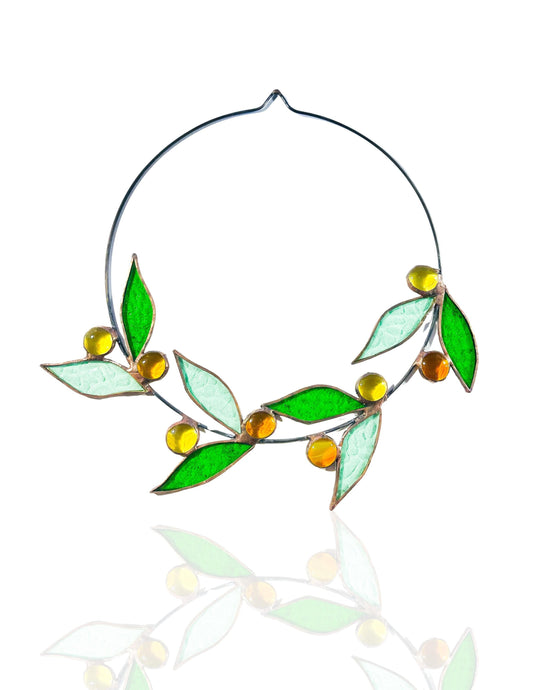 Stained Glass Flora Wreath