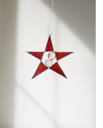 Dark Amber Wishing Star - Samara Designs Studio