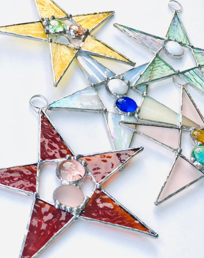 Dark Amber Wishing Star - Samara Designs Studio