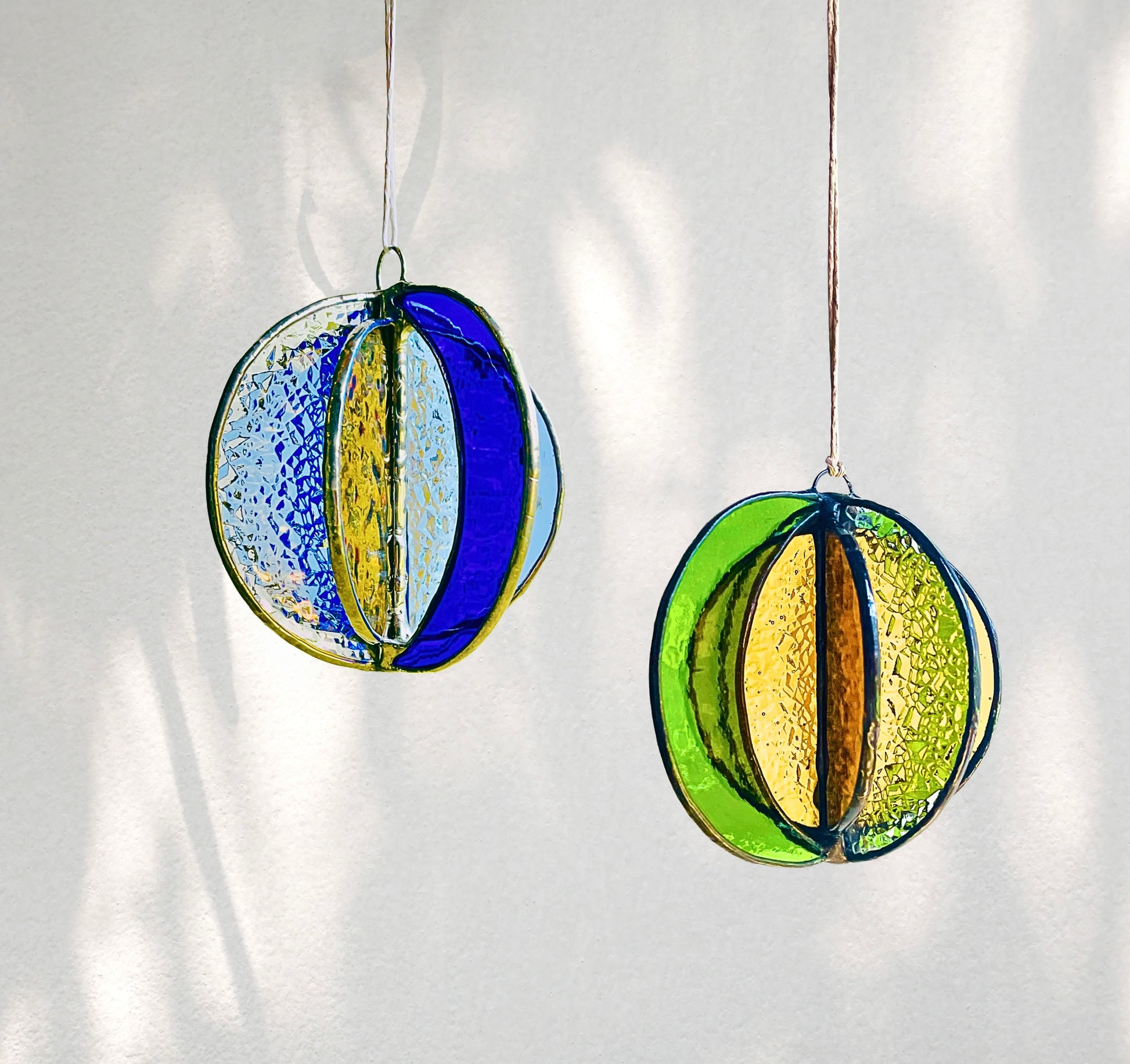Crescent Moon Stained Glass Garden Wind Spinner - Samara Designs Studio