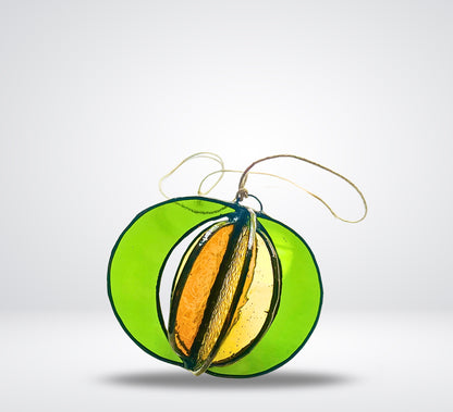 Crescent Moon Stained Glass Garden Wind Spinner - Samara Designs Studio