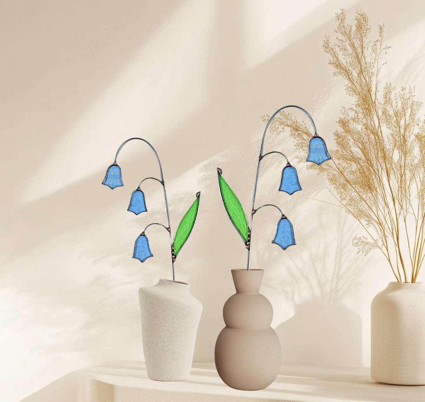Stained Glass Bluebell Stem - Samara Designs Studio