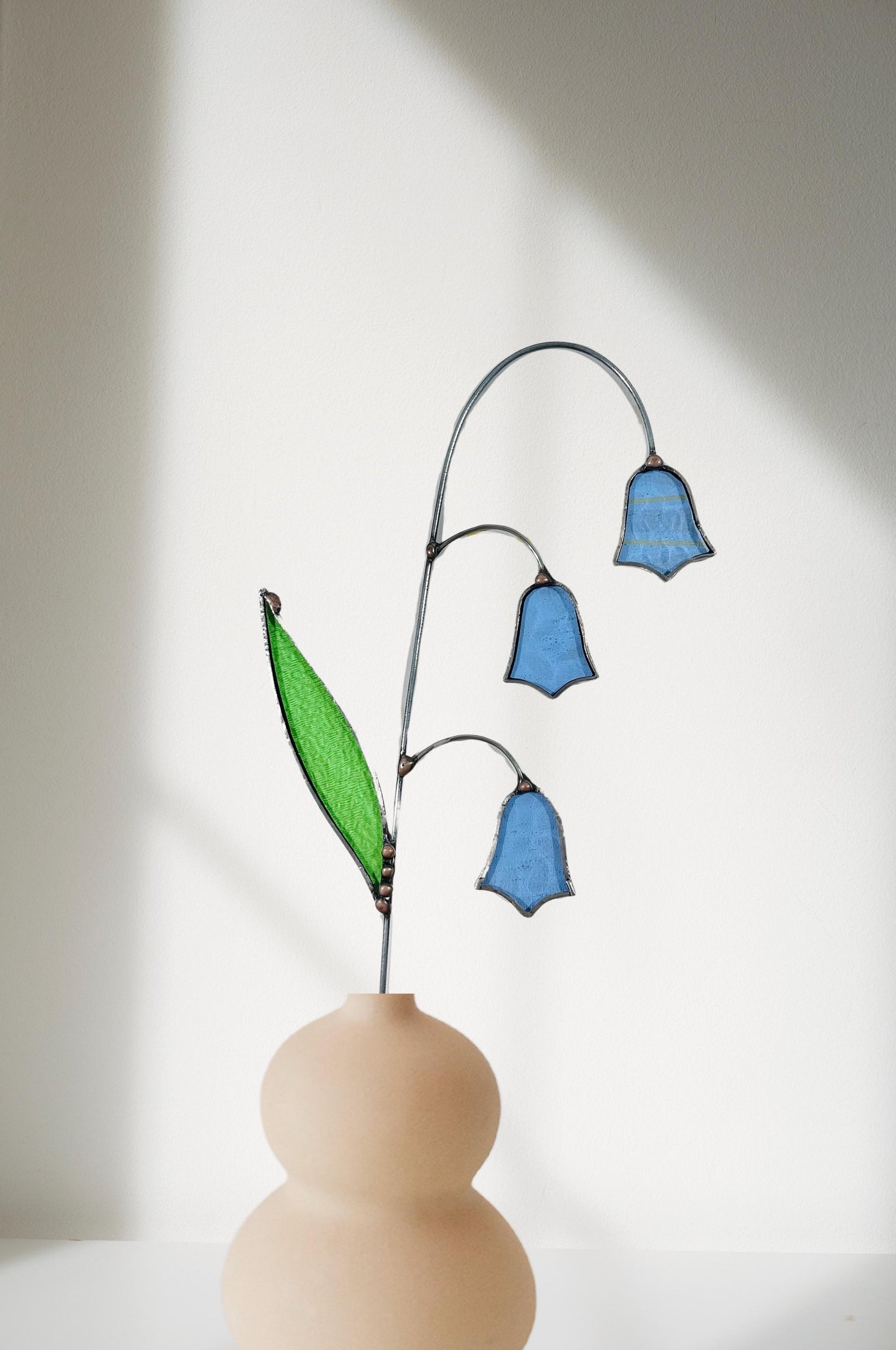 Stained Glass Bluebell Stem - Samara Designs Studio