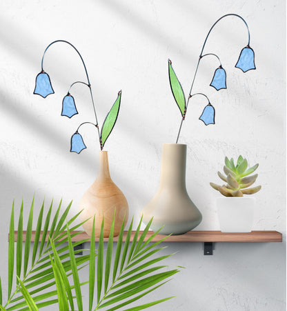 Stained Glass Bluebell Stem - Samara Designs Studio