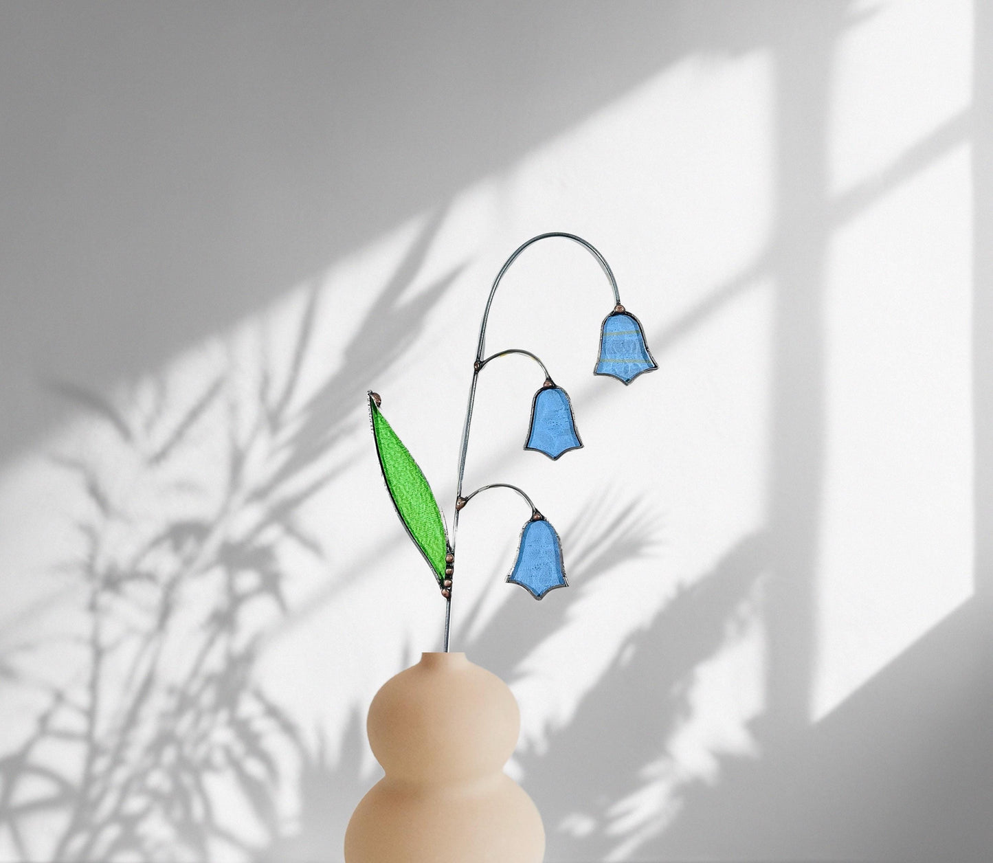 Stained Glass Bluebell Stem - Samara Designs Studio