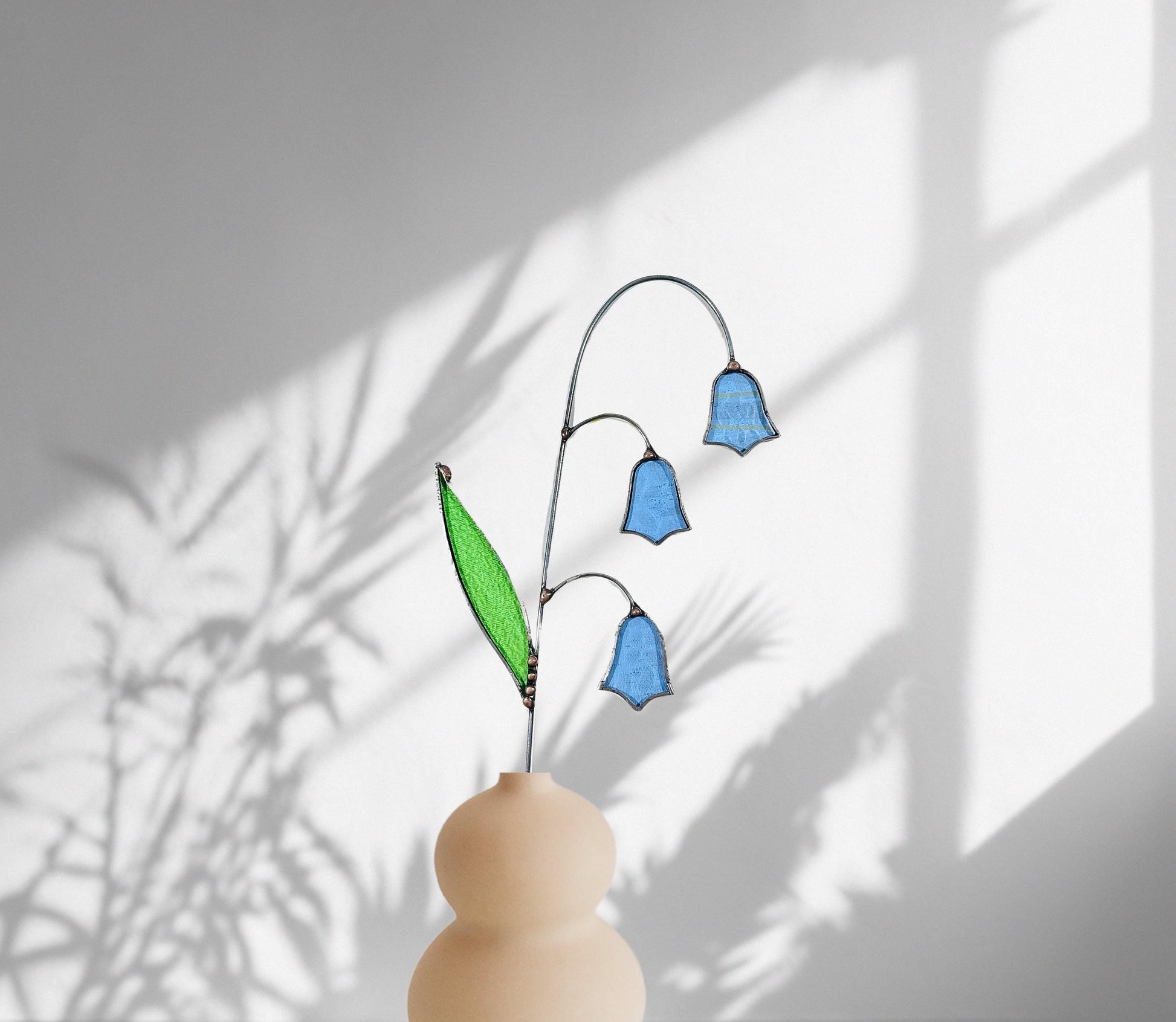 Stained Glass Bluebell Stem - Samara Designs Studio