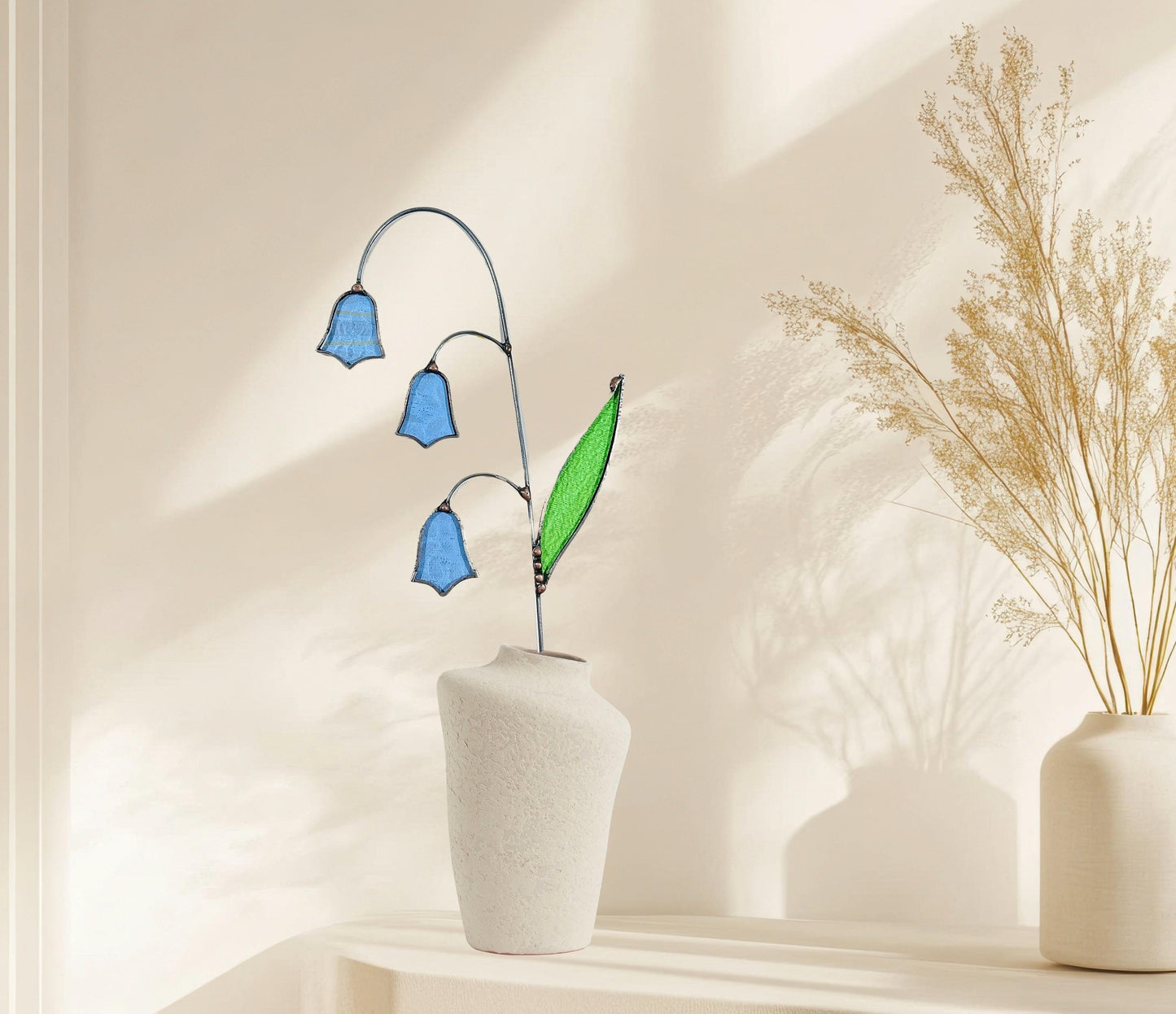 Stained Glass Bluebell Stem - Samara Designs Studio