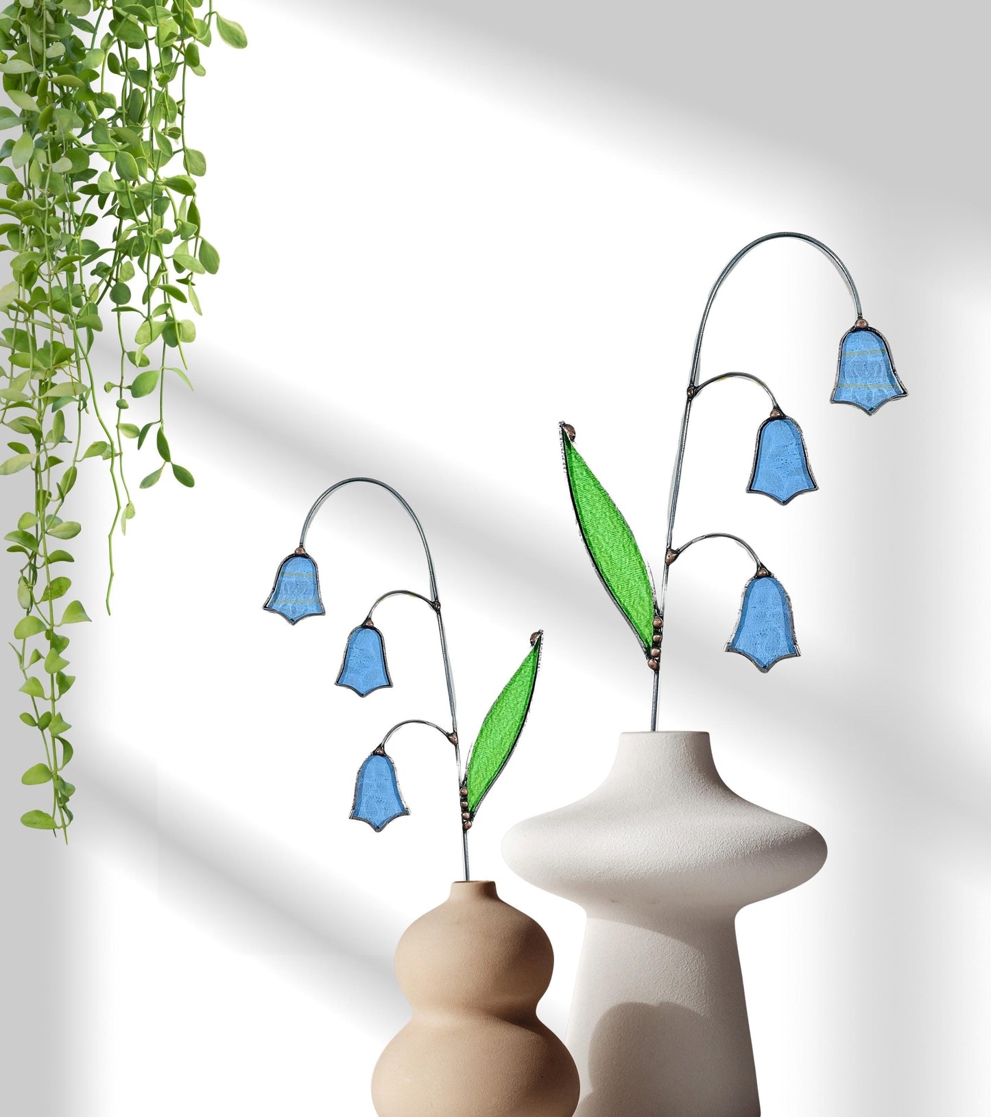 Stained Glass Bluebell Stem - Samara Designs Studio