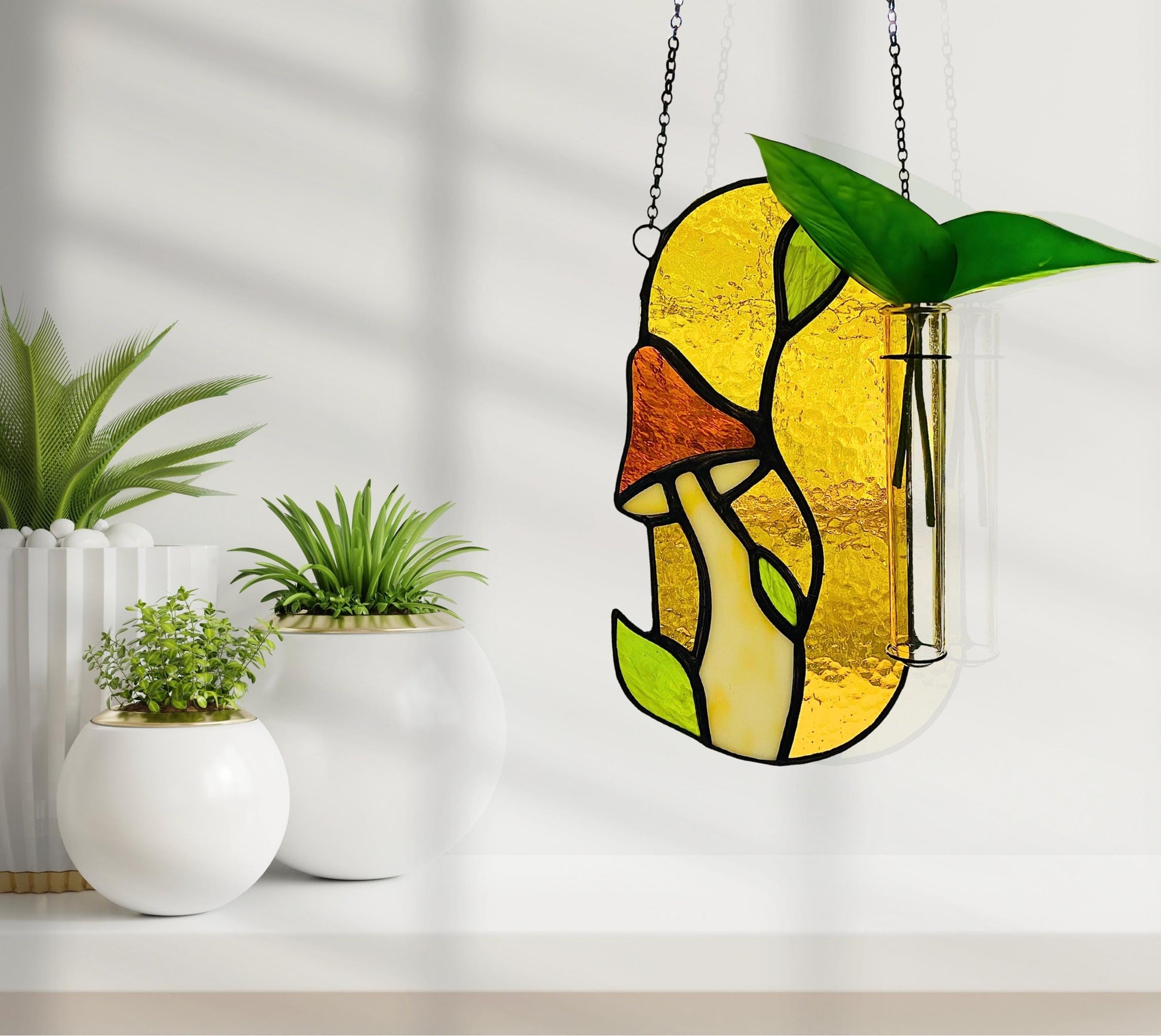 Stained Glass Mushroom Propagation Station - Samara Designs Studio