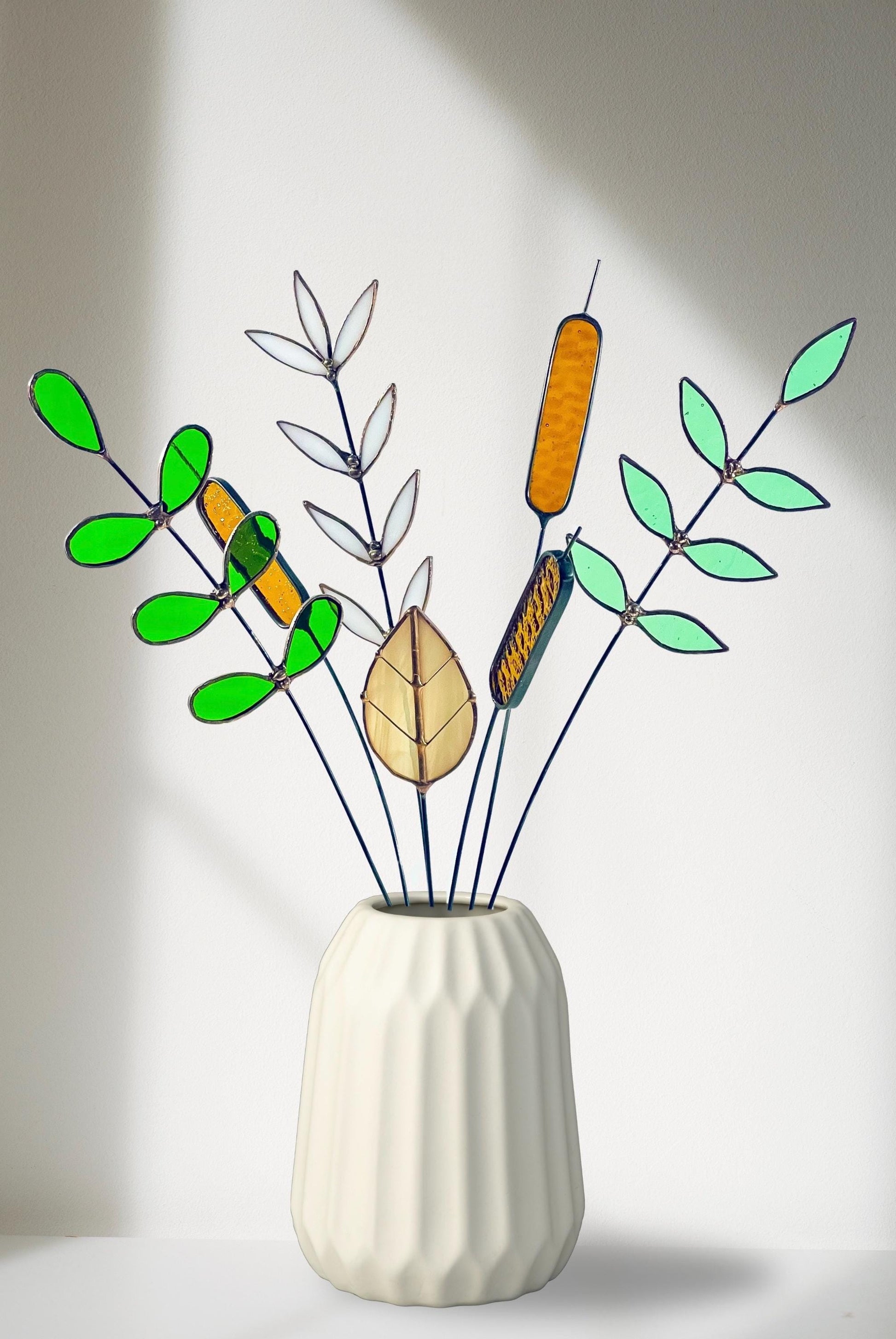 Stained Glass Floral Arrangement - Samara Designs Studio