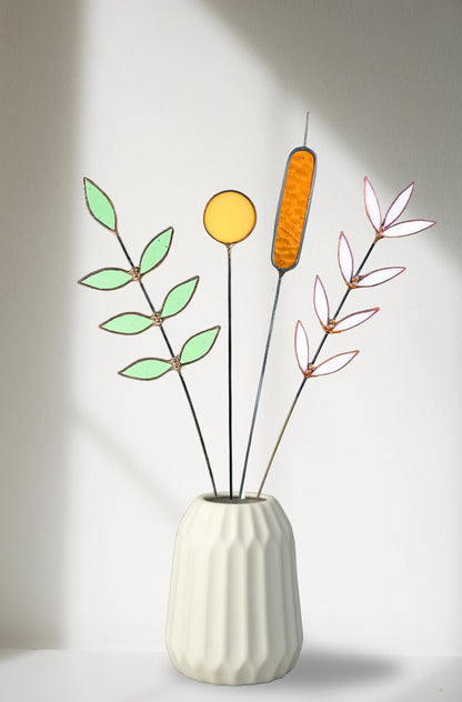 Stained Glass Floral Arrangement - Samara Designs Studio