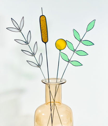 Stained Glass Floral Arrangement - Samara Designs Studio
