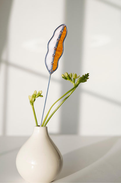 Glass Seed Pod Plant Stakes - Samara Designs Studio