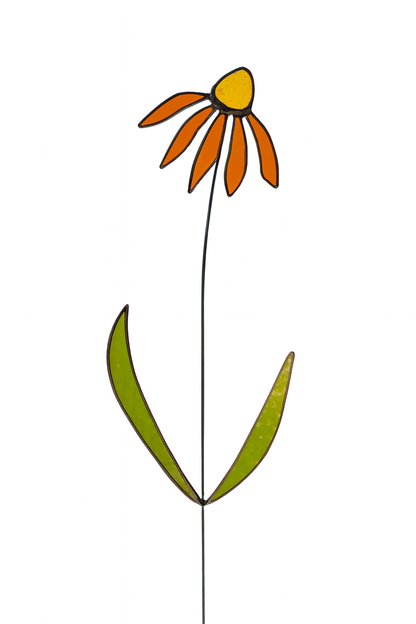 🌼 Handmade Stained Glass Coneflowers – Unique Gift for Nature Lovers - Samara Designs Studio