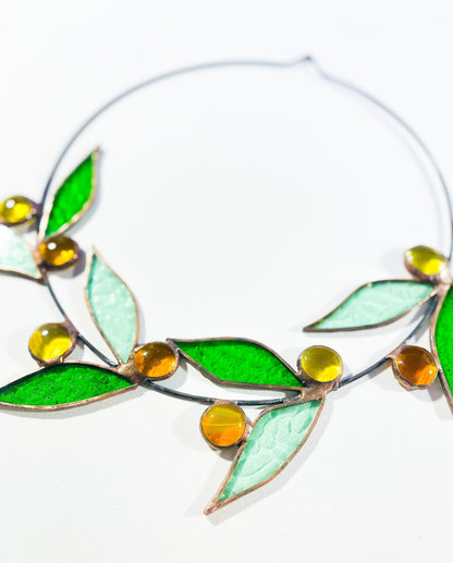 Stained Glass Flora Wreath - Samara Designs Studio
