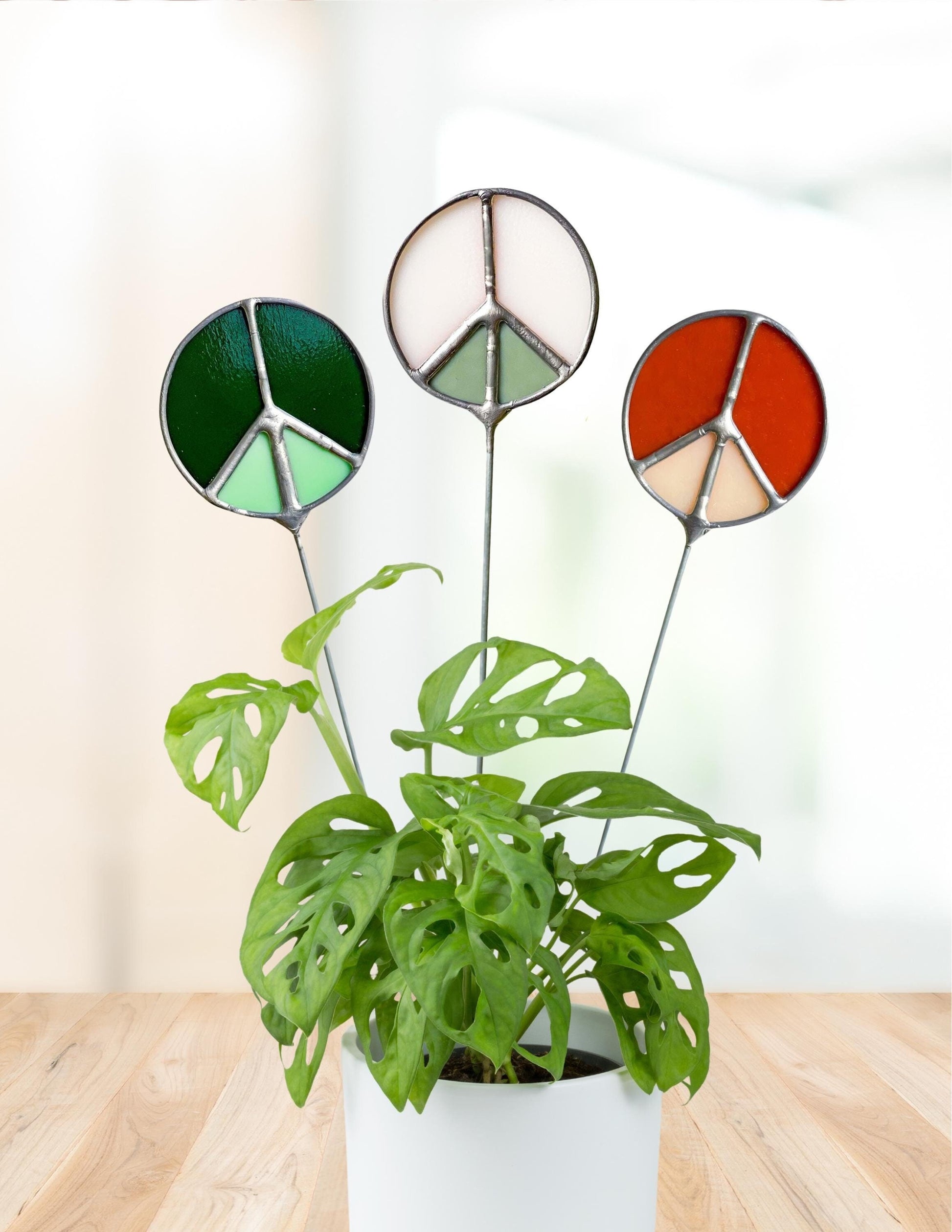 Peace Sign Plant Stake - Samara Designs Studio