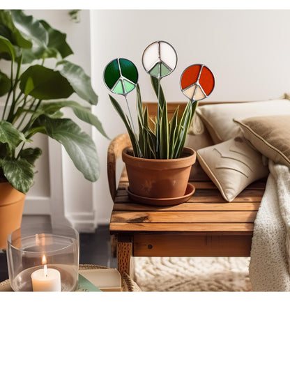 Peace Sign Plant Stake - Samara Designs Studio