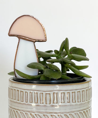Glass Mushroom Plant Stake - Samara Designs Studio