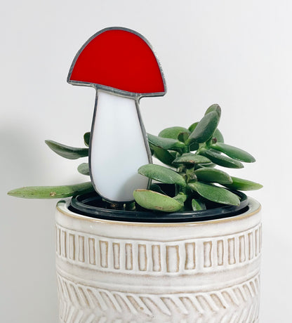 Glass Mushroom Plant Stake - Samara Designs Studio
