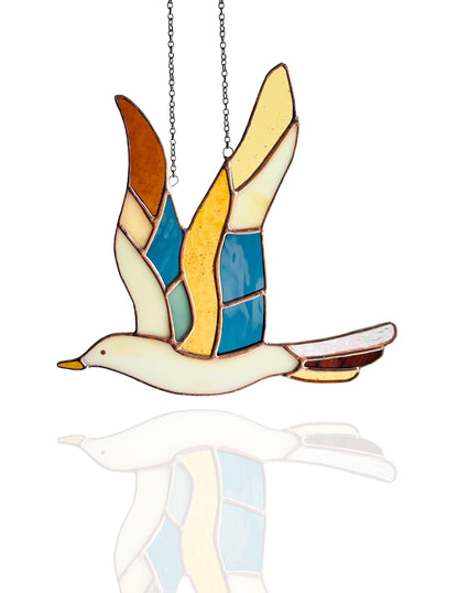 Stained Glass Seagull - Samara Designs Studio