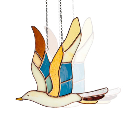 Stained Glass Seagull - Samara Designs Studio