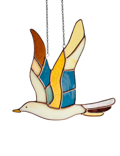 Stained Glass Seagull - Samara Designs Studio