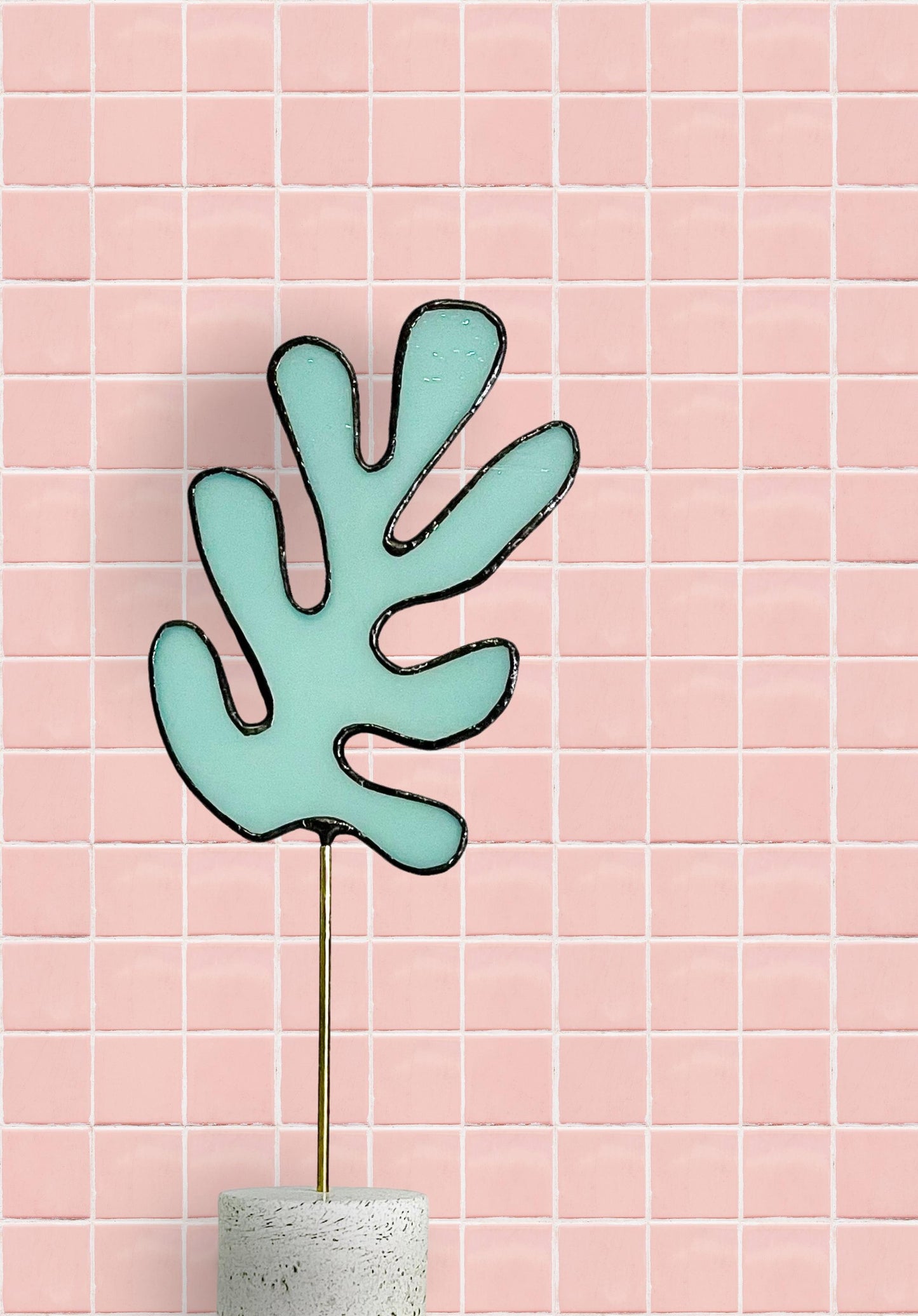 Matisse Inspired Stained Glass Sculpture - Samara Designs Studio