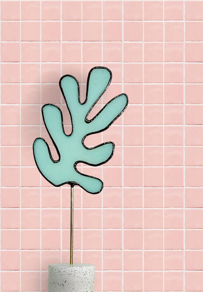 Matisse Inspired Stained Glass Sculpture - Samara Designs Studio