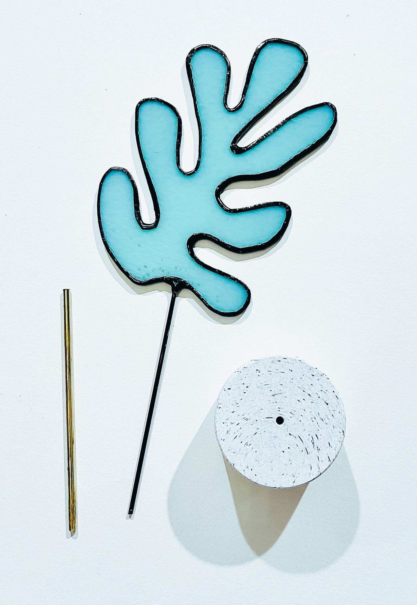 Matisse Inspired Stained Glass Sculpture - Samara Designs Studio